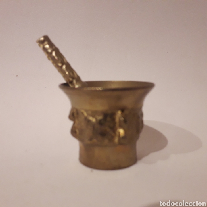 Coleccionismo: Mortero de bronce. Miniatura - Foto 1