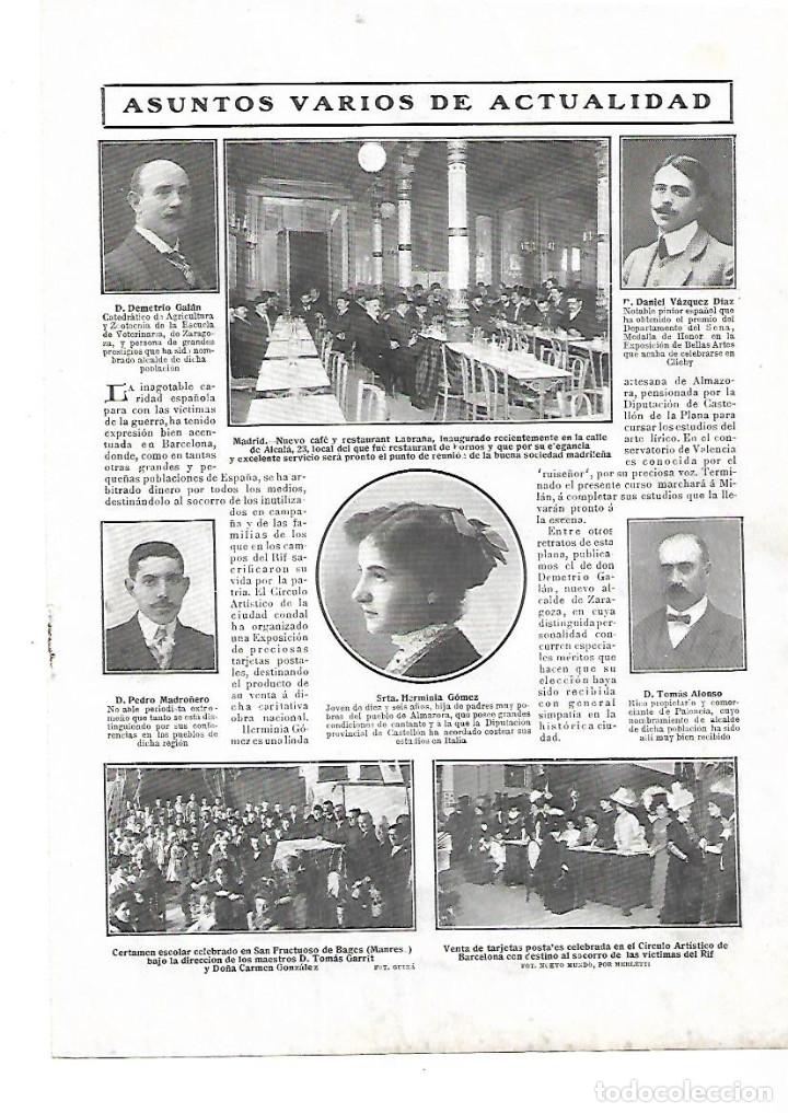 Collecting paper: A&Ntilde;O 1910 RECORTE PRENSA SANT FRUITOS DE BAGES ESCUELA CERTAMEN MAESTROS TOMAS GARRIT CARMEN GONZALEZ