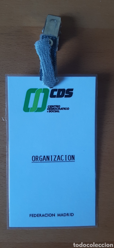 Coleccionismo: Acreditaci&oacute;n de organizaci&oacute;n Centro Democratico y Social - Federaci&oacute;n Madrid