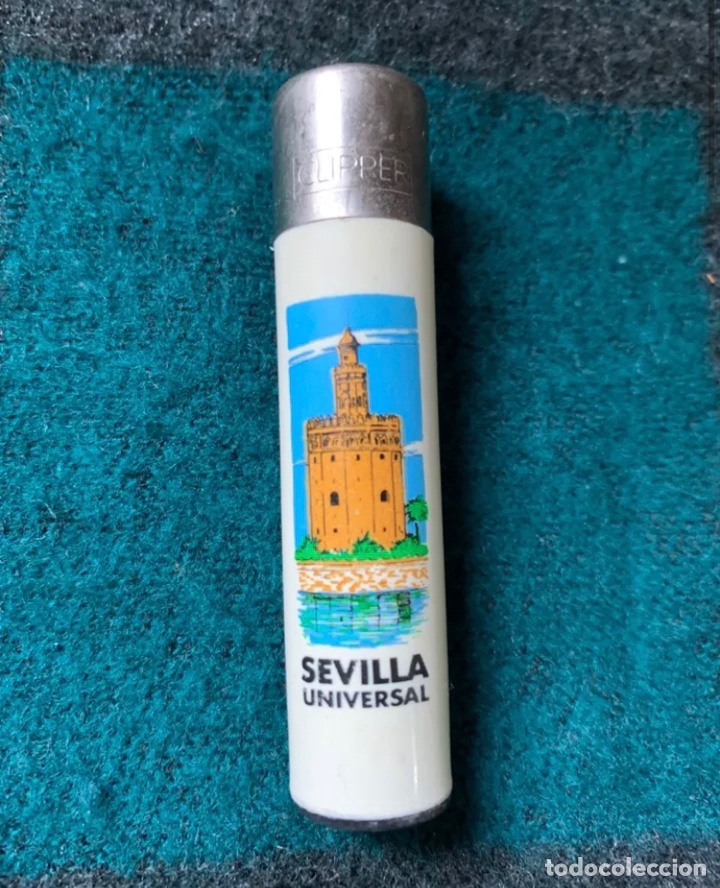 Coleccionismo: Mechero Clipper Sevilla Universal - Foto 1