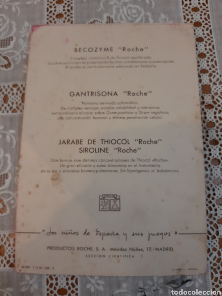 Collectionnisme: LAMINA LA COMETA VINTAGE PRODUCTOS ROCHE MEDICAMENTO MADRID