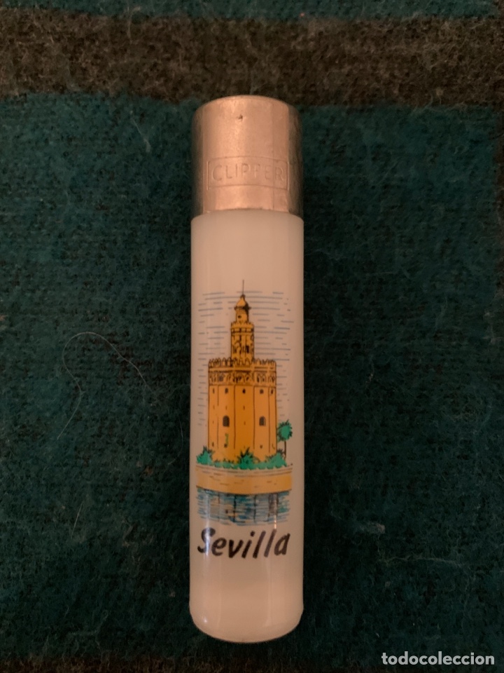 Coleccionismo: Mechero Clipper Sevilla Torre del Oro - Foto 1