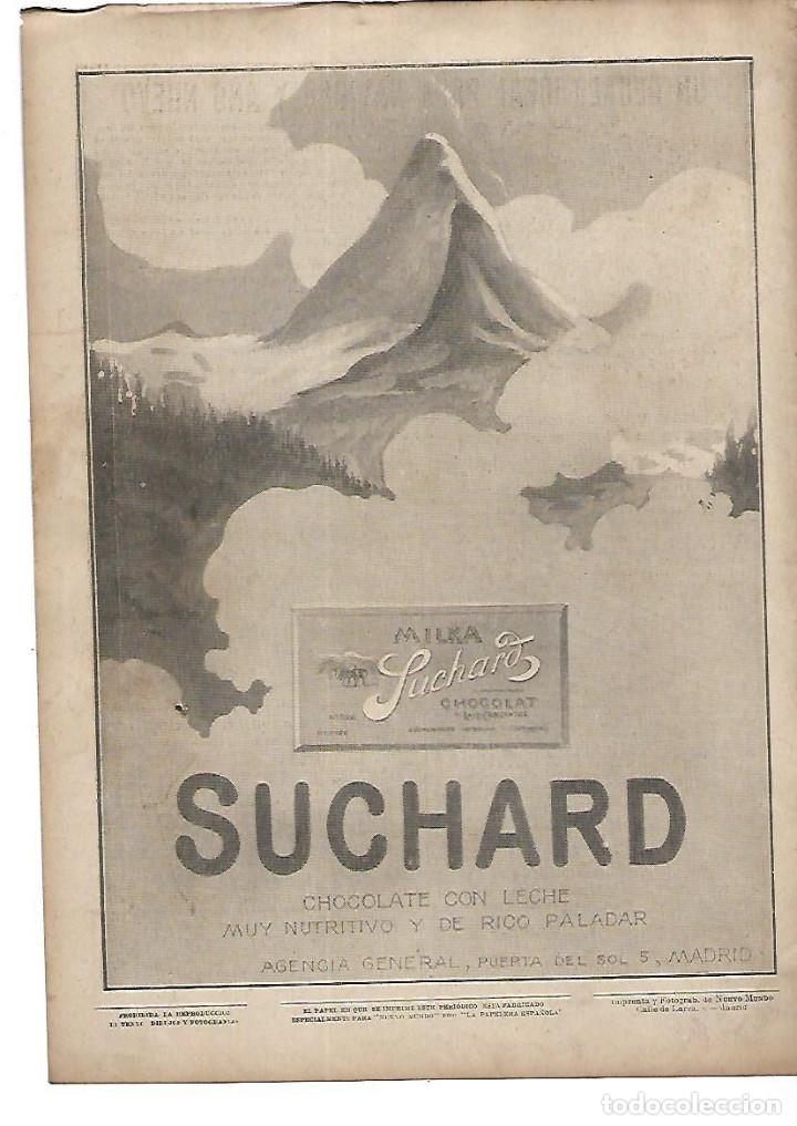 Collecting paper: A&Ntilde;O 1911 RECORTE PRENSA PUBLICIDAD CHOCOLATE CON LECHE SUCHARD MILKA