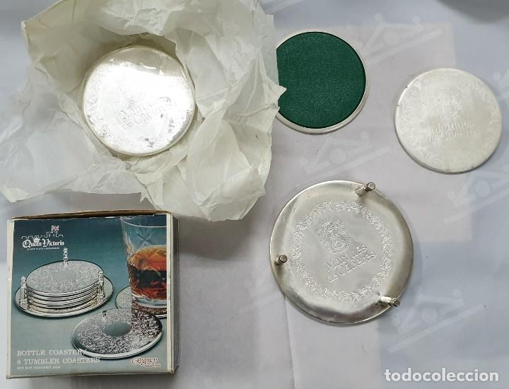 Colecionismo: POSAVASOS MARQUES DE C&Aacute;CERES EN METAL PLATEADO