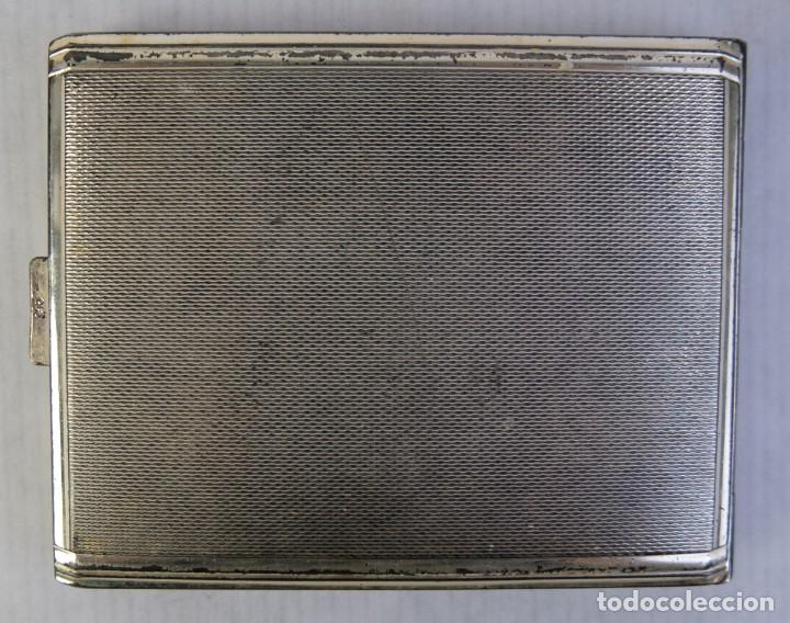 Coleccionismo: Pitillera en metal plateado - Foto 2