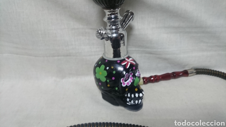 Coleccionismo: CACHIMBA DESMONTABLE CALAVERA, CRISTAL - Foto 5
