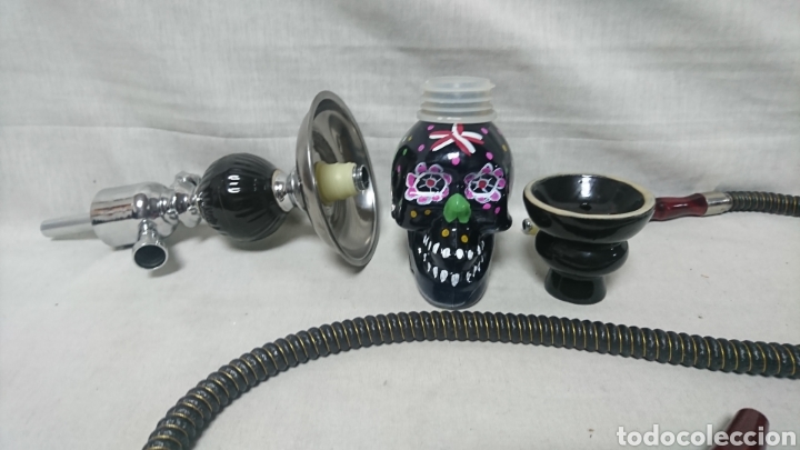 Coleccionismo: CACHIMBA DESMONTABLE CALAVERA, CRISTAL - Foto 6