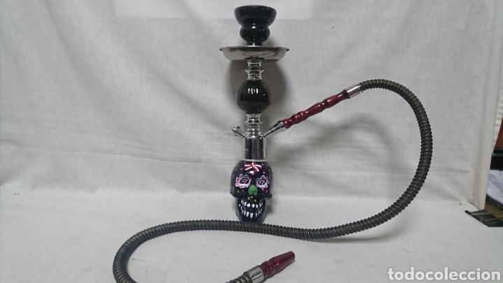 Coleccionismo: CACHIMBA DESMONTABLE CALAVERA, CRISTAL - Foto 2