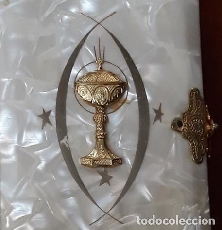 Coleccionismo: MISAL PRIMERA COMUNION.NACAR Y BRONCE - Foto 3
