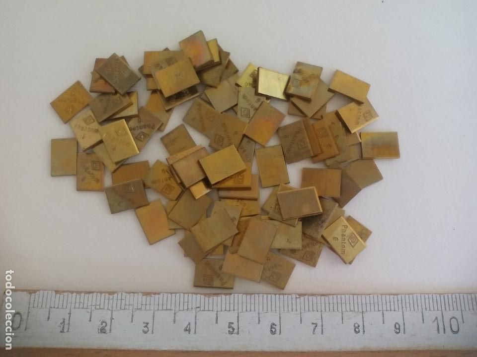 Coleccionismo: PHANTON-METALL. DEGUSSA, 100 PLACAS O PLAQUETAS PARA PROTESICO DENTAL, DENTISTA.
