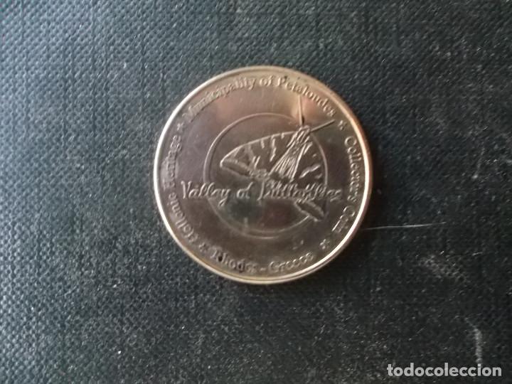Coleccionismo: medalla Valle de las mariposas Grecia - Foto 2