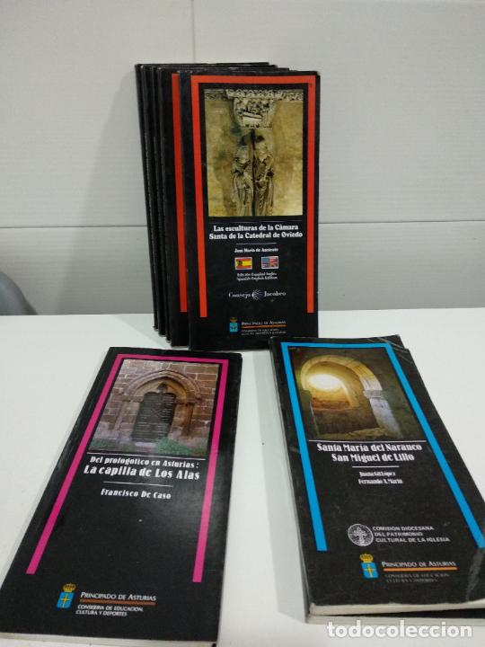 Coleccionismo: lote de guias de arte de asturias de 9 guias las esculturas de la c&aacute;mara santa, sta maria naranco