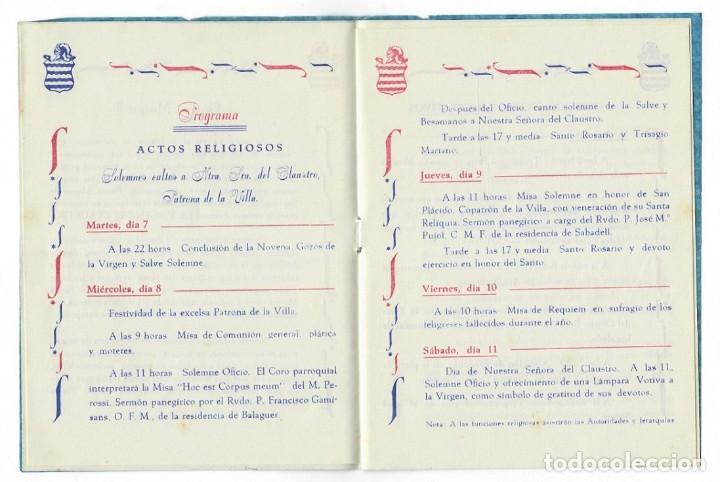 Coleccionismo: Programa de la Fiesta Mayor de Guissona de 1954 - Foto 4