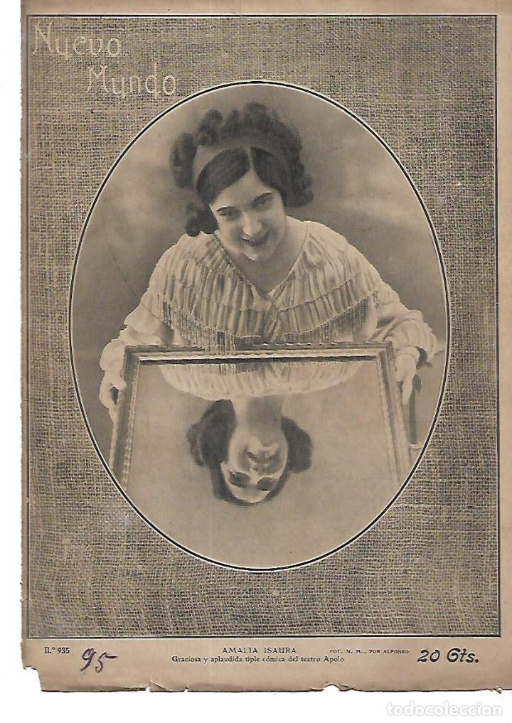 Colecionismo: A&Ntilde;O 1911 RECORTE PRENSA AMALIA ISAURA ACTRIZ ARTISTA TIPLE COMICA DEL TEATRO APOLO FOTO ALFONSO