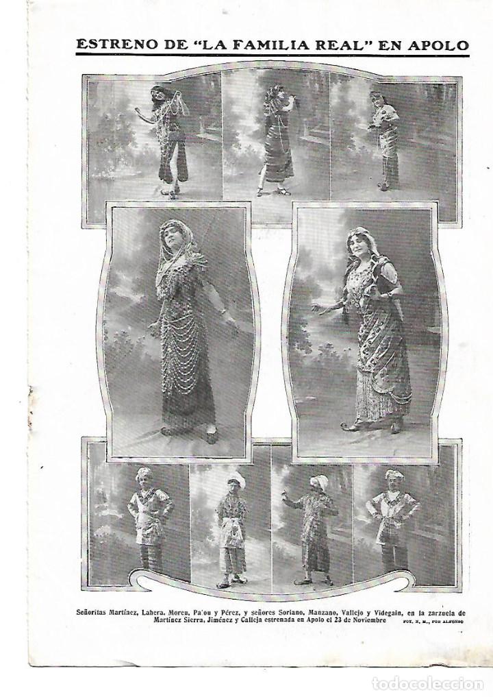 Collectionnisme: A&Ntilde;O 1911 ESTRENO OBRA LA FAMILIA REAL TEATRO APOLO MARTINEZ PALOU LAHERA SORIANO MANZANO VALLEJO