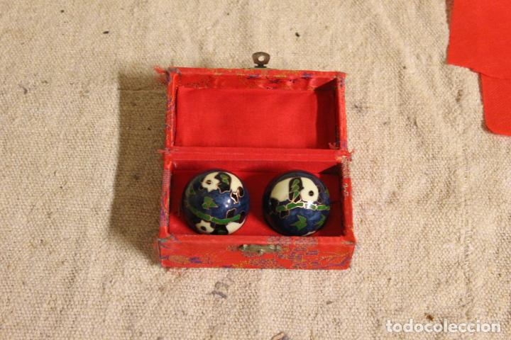 Colecionismo: bolas sonoras de esmalte chino