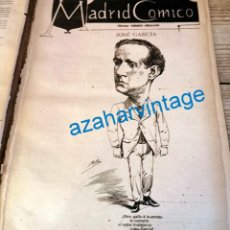 Coleccionismo: 1891, PORTADA MADRID COMICO, CARICATURA DEL ARTISTA JOSE GARCIA