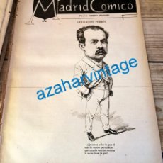 Coleccionismo: 1891, PORTADA MADRID COMICO, CARICATURA DEL AUTOR DRAMATICO GUILLERMO PERRIN