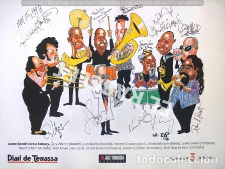 Collecting paper: ANTIGUA LAMINA - 25 FESTIVAL DE JAZZ DE TERRASSA - LESTER BOWIE'S BRASS FANTASY - SR. EDI - 98 -