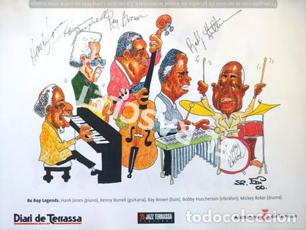 Collecting paper: ANTIGUA LAMINA - 25 FESTIVAL DE JAZZ DE TERRASSA - BE BOP LEGENDS - SR. EDI - 98 -