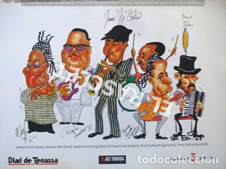 Coleccionismo: ANTIGUA LAMINA - 25 FESTIVAL DE JAZZ DE TERRASSA - JAMES CARTER - SR. EDI - 01 -