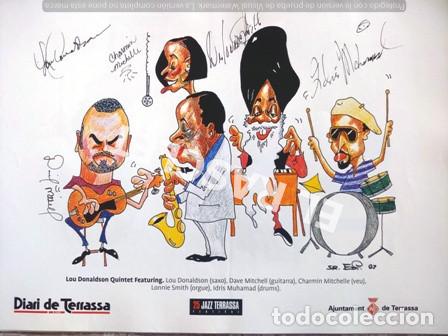 Collezionismo: ANTIGUA LAMINA - 25 FESTIVAL DE JAZZ DE TERRASSA - LOU DONALDSON QUINTET FEATURING - SR. EDI - 01 -