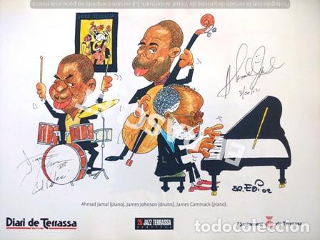 Collezionismo: ANTIGUA LAMINA - 25 FESTIVAL DE JAZZ DE TERRASSA - AHMAD JAMAL- SR. EDI - 02 -