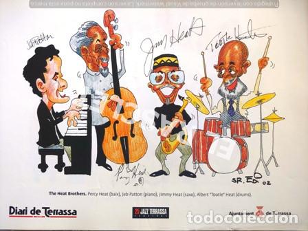 Collezionismo: ANTIGUA LAMINA - 25 FESTIVAL DE JAZZ DE TERRASSA - THE HEAT BROTHERS - SR. EDI - 02 -