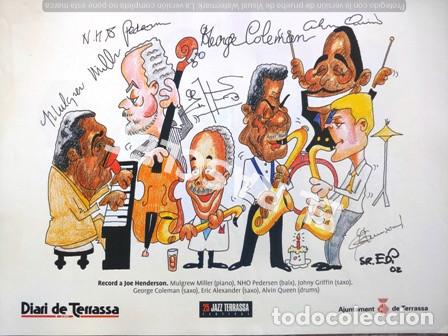 Collezionismo: ANTIGUA LAMINA - 25 FESTIVAL DE JAZZ DE TERRASSA - RECORD A JOE HENDERSON - SR. EDI - 02 -