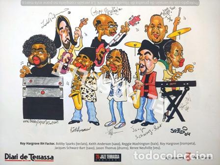 Collezionismo: ANTIGUA LAMINA - 25 FESTIVAL DE JAZZ DE TERRASSA - ROY HARGROVE RH FACTOR - SR. EDI - 04 -