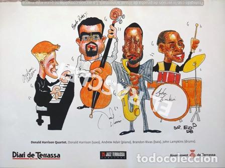 Collezionismo: ANTIGUA LAMINA - 25 FESTIVAL DE JAZZ DE TERRASSA - DONALD HARRISON QUARTET - SR. EDI - 98 -