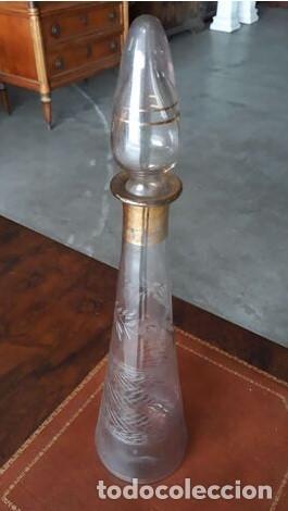 Coleccionismo: GRAN DECANTADOR.BOTELLA CRISTAL TALLADA.