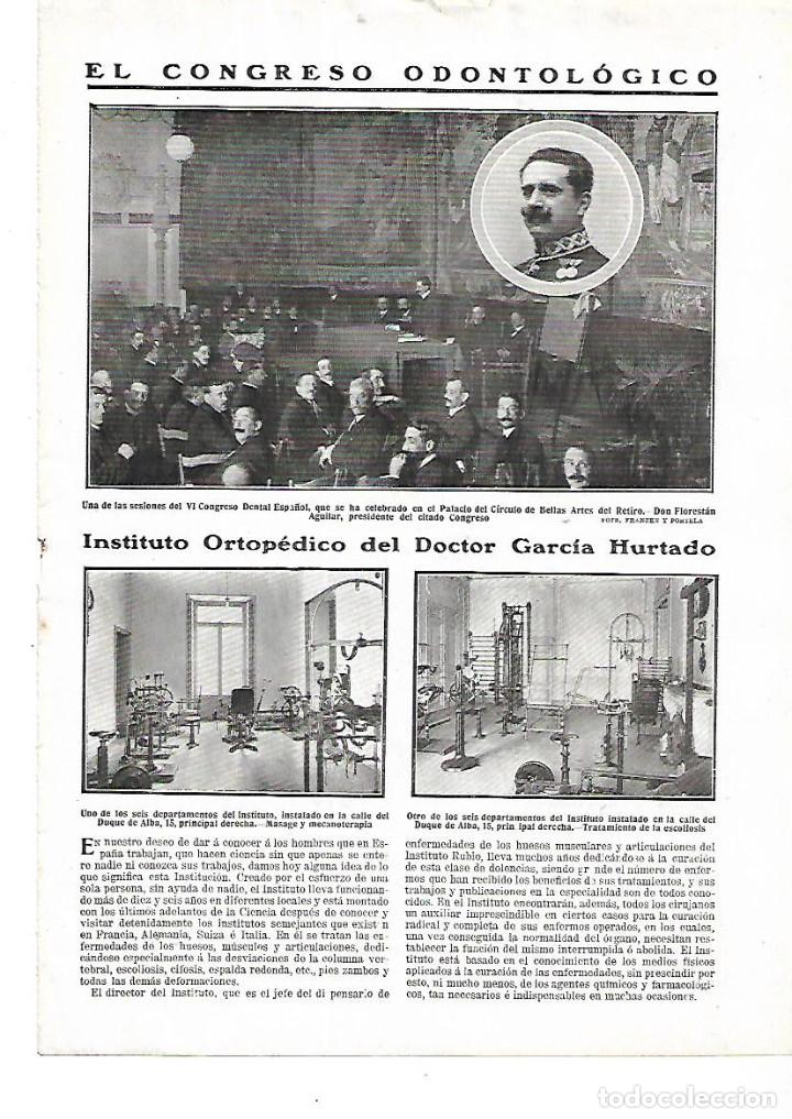 Collezionismo: A&Ntilde;O 1911 RECORTE PRENSA ORTOPEDIA INSTITUTO ORTOPEDICO DEL DOCTOR GARCIA HURTADO
