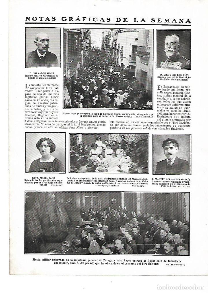 Collezionismo: A&Ntilde;O 1911 RECORTE PRENSA VALENCIA MUERTE ENTIERRO DEL MUSICO SALVADOR GINER COMPOSITOR