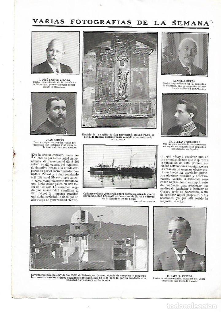 Sammelleidenschaft Papier: A&Ntilde;O 1911 RECORTE PRENSA ASTRONOMIA OBSERVATORIO DE SANT FELIU DE GUIXOLS RAFAEL PATXOT