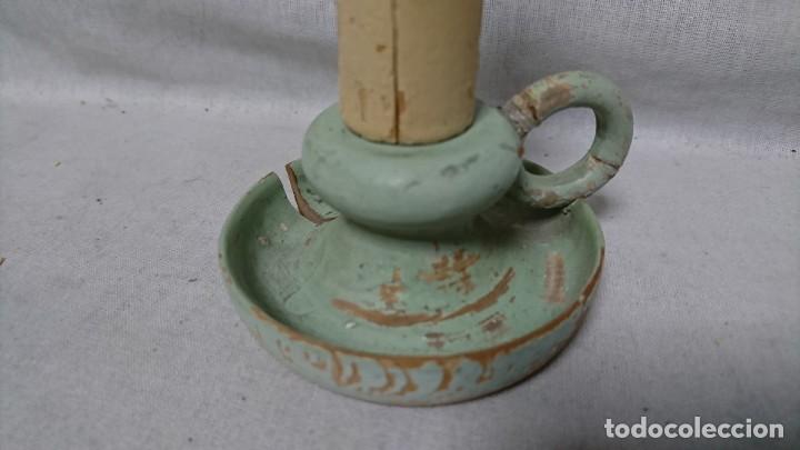 Coleccionismo: ANTIGUO PERFUMERO CON FORMA DE VELA, MADERA - Foto 3