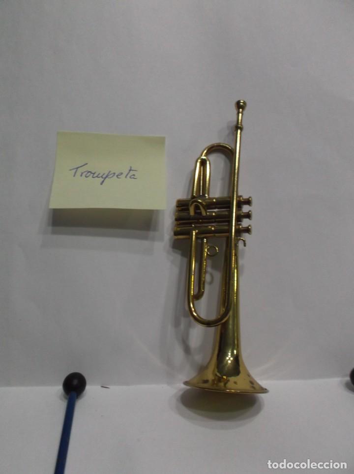 Coleccionismo: TROMPETA - INSTRUMENTO MUSICAL MINIATURA METAL