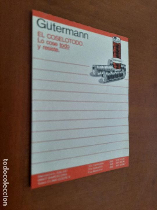 Collectionnisme: GUTTERMANN. EL COSETODO. LIBRETA DE ANOTACIONES DE PEQUE&Ntilde;O FORMATO. SOBRE 30 P&Aacute;GINA. DIFICIL