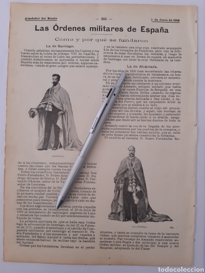 Coleccionismo: ORDENES MILITARES DE ESPA&Ntilde;A. Santiago, Alc&aacute;ntara, Calatrava, Montesa. 1902