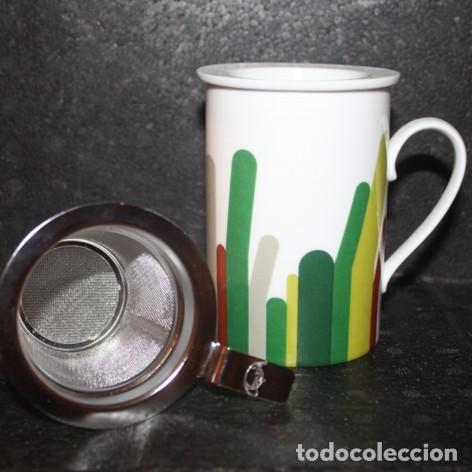 Coleccionismo: TAZA TISANA de porcelana - COLORES (Dise&ntilde;o Tea Shop)