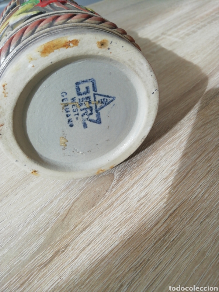 Coleccionismo: Jarra de cerveza con tapa - Foto 4