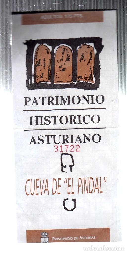Coleccionismo: ENTRADA A LA CUEVA DE EL PINDAL (ASTURIAS) - A&ntilde;os 80 -