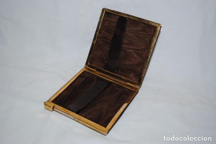 Coleccionismo: PITILLERA DE PIEL MARRON - Foto 2