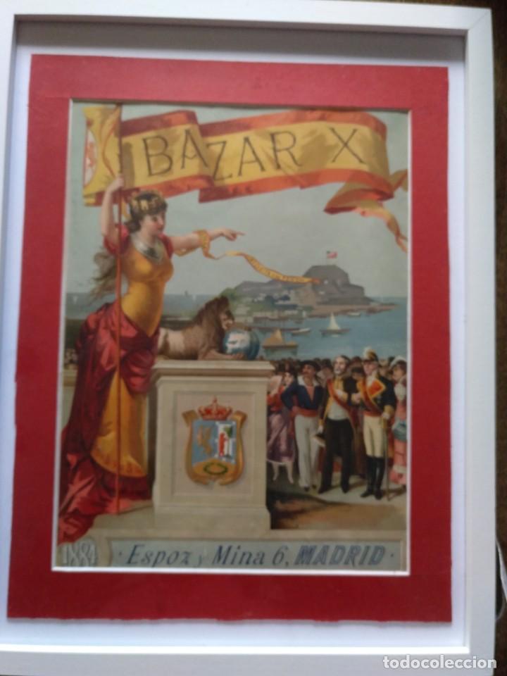 Coleccionismo: Lamina 1884 Reivindicando Pe&ntilde;&oacute;n de Gibraltar