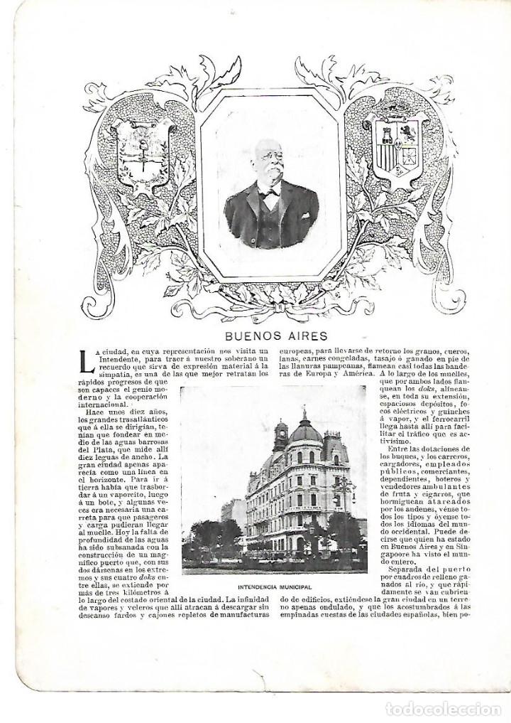 Collecting paper: A&Ntilde;O 1901 RECORTE PRENSA BUENOS AIRES ARGENTINA HOTEL DE INMIGRANTES TIGRE LAS RECOBAS