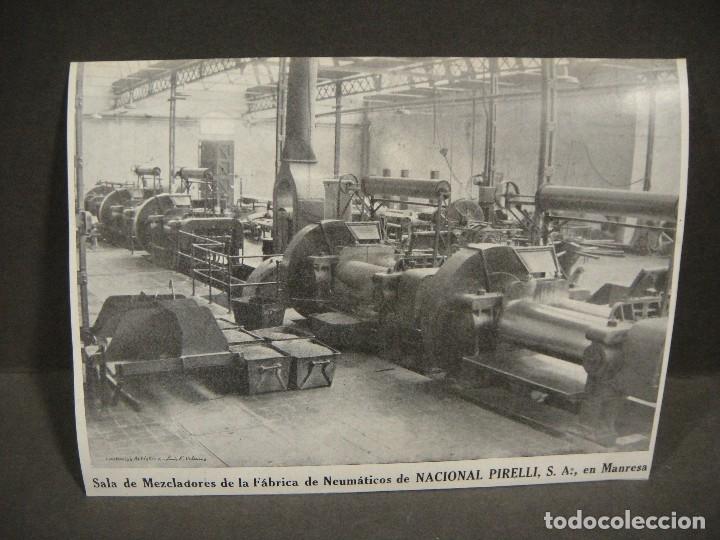 Coleccionismo: fabrica de neumaticos pirelli - manresa a&ntilde;o 1940