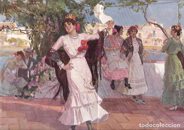 Collectionnisme: A&Ntilde;O 1915 RECORTE PRENSA PINTURA LAMINA DIBUJO CANTAR ANDALUZ HUERTAS QUIEN PERDIO LO QUE YO HALLE