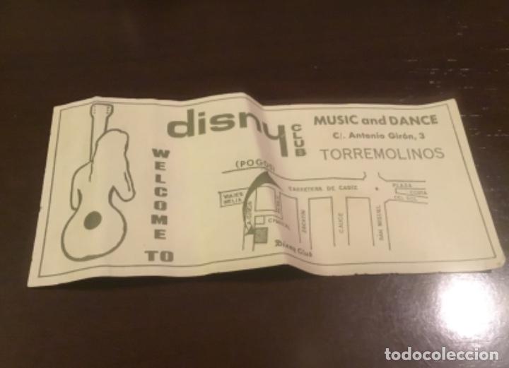 Coleccionismo: Flyer discoteca disny Torremolinos - Foto 2