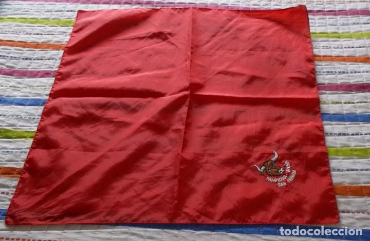 Coleccionismo: PA&Ntilde;UELO BORDADO SANFERMINES-PAMPLONA-IRU&Ntilde;A