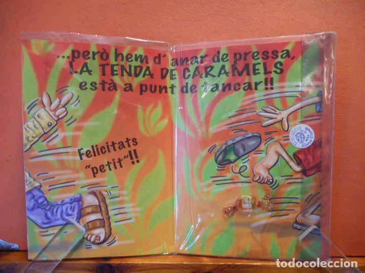 Coleccionismo: SIMP&Aacute;TICA TARJETA DE CUMPLEA&Ntilde;OS. - Foto 2